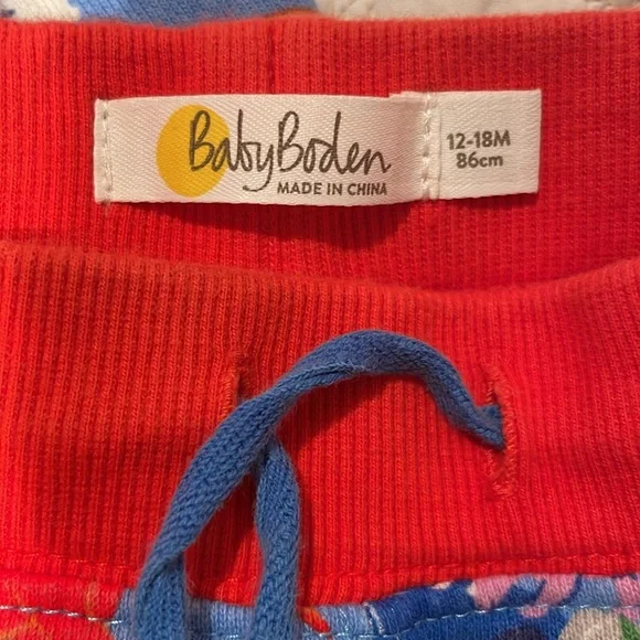 Mini Boden Baby Boden Boys Blue Dinosaur Joggers and Sweater With Red Trim - Picture 7 of 7